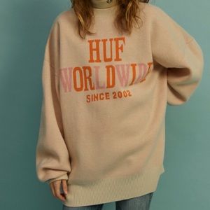 SOLD Huf NWT oversized wool sweater.